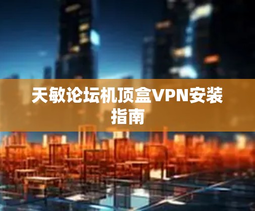 天敏论坛机顶盒VPN安装指南