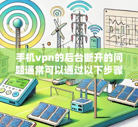 手机vpn的后台断开的问题通常可以通过以下步骤进行排查和解决