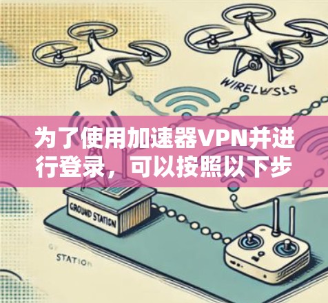 为了使用加速器VPN并进行登录，可以按照以下步骤进行