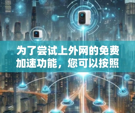 为了尝试上外网的免费加速功能，您可以按照以下步骤操作