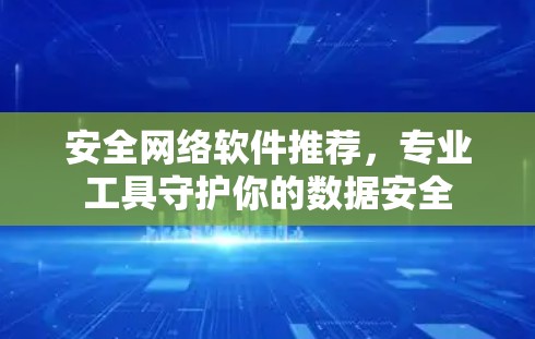 安全网络软件推荐，专业工具守护你的数据安全