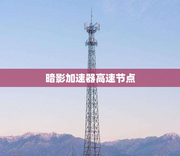 暗影加速器高速节点