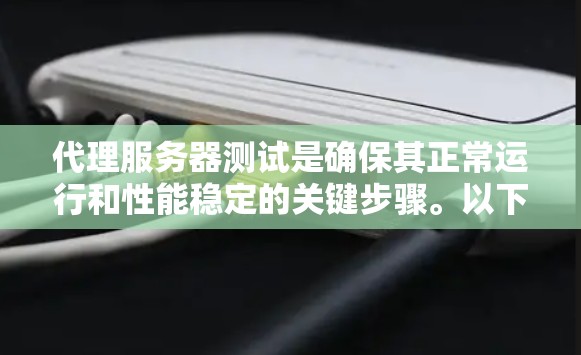 代理服务器测试是确保其正常运行和性能稳定的关键步骤。以下是一个结构清晰的代理服务器测试指南，帮助你全面理解和执行测试