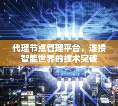 代理节点管理平台，连接智能世界的技术突破