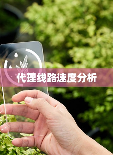 代理线路速度分析