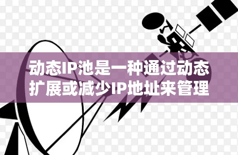 动态IP池是一种通过动态扩展或减少IP地址来管理网络资源的工具，旨在提高网络效率和灵活性。以下是对动态IP池的详细分析和总结