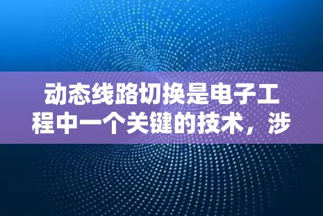 动态线路切换是电子工程中一个关键的技术，涉及在电路中不同部分之间的动态切换，确保切换过程稳定且高效。以下是对该主题的详细分析和总结