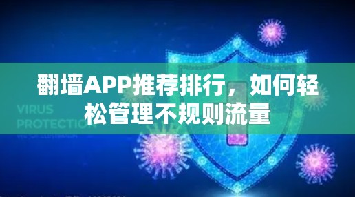 翻墙APP推荐排行，如何轻松管理不规则流量