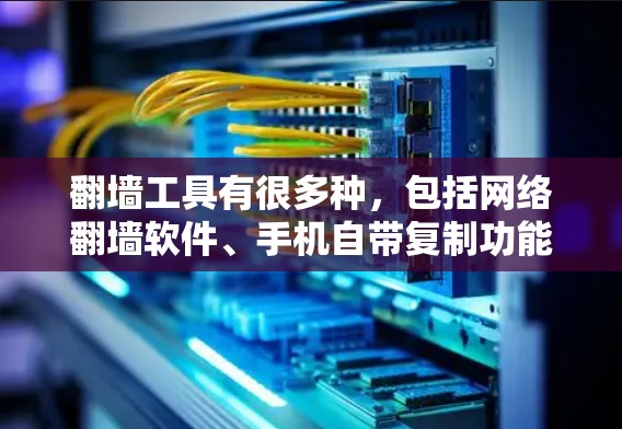 翻墙工具有很多种，包括网络翻墙软件、手机自带复制功能、第三方翻墙应用等。以下是几个免费的翻墙工具推荐，供您参考