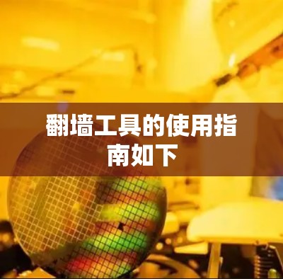 翻墙工具的使用指南如下