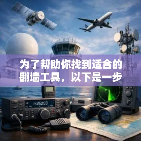 为了帮助你找到适合的翻墙工具，以下是一步步的建议