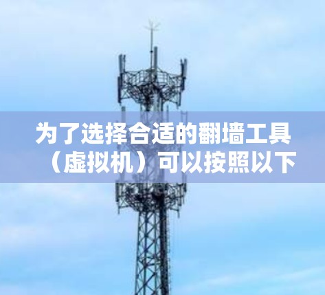 为了选择合适的翻墙工具（虚拟机）可以按照以下步骤进行