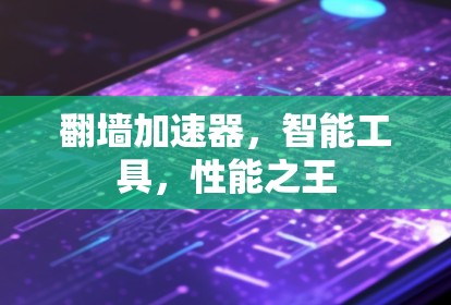 翻墙加速器，智能工具，性能之王