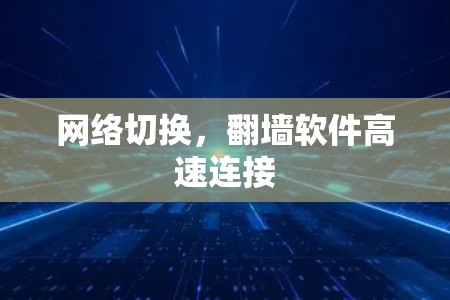 网络切换，翻墙软件高速连接