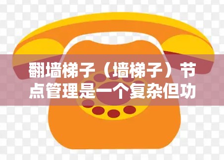 翻墙梯子（墙梯子）节点管理是一个复杂但功能丰富的网络管理工具，主要通过父节点和子节点的配置来控制访问权限。以下是对翻墙梯子节点管理的关键点的详细说明