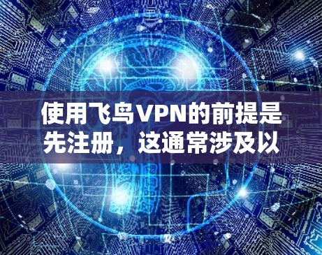 使用飞鸟VPN的前提是先注册，这通常涉及以下步骤，登录注册页面，填写个人信息，支付注册费用，完成注册流程并获得账户。注册过程中可能会遇到一些提示或错误，需要仔细阅读用户手册，了解常见问题的解决方法