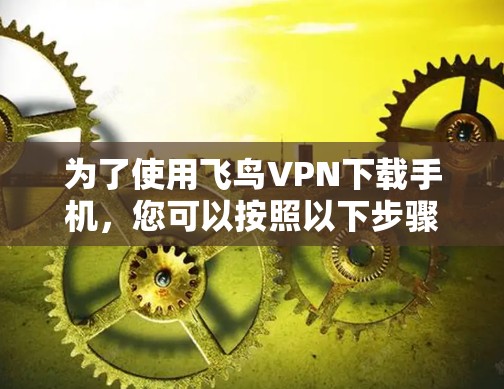 为了使用飞鸟VPN下载手机，您可以按照以下步骤操作