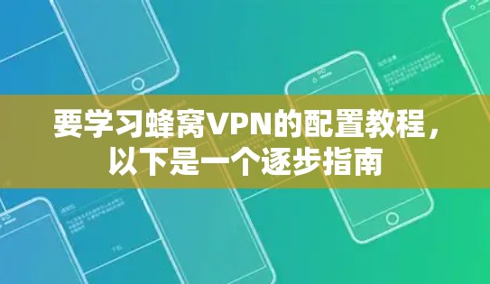 要学习蜂窝VPN的配置教程，以下是一个逐步指南