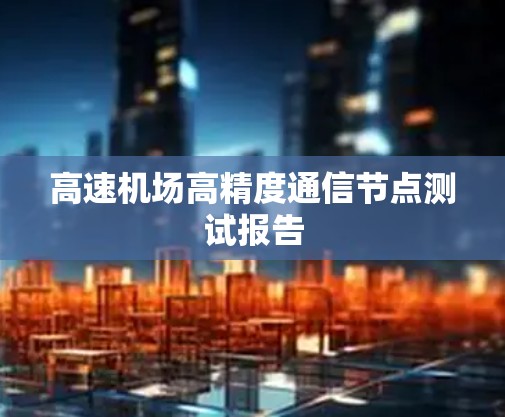 高速机场高精度通信节点测试报告