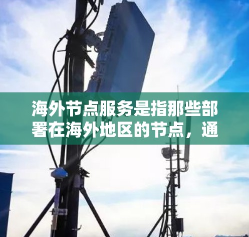 海外节点服务是指那些部署在海外地区的节点，通常与本地节点（如本地服务器、服务器集群等）有所不同，可能涉及云计算、大数据、人工智能等领域的服务。海外节点服务通常具有以下特点